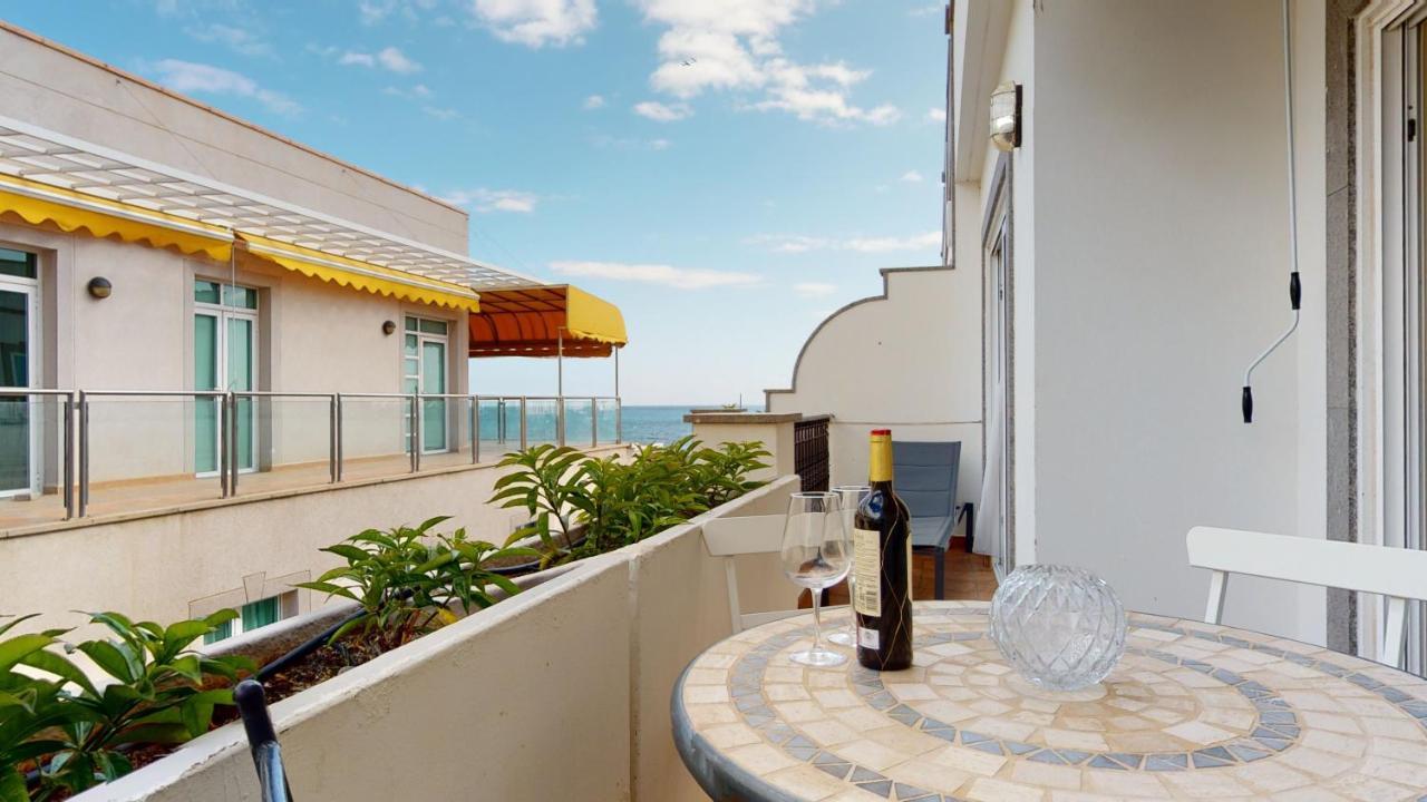 Schoene Wohnung Direkt Am Meer Mit Meerblick, Wlan Puerto De Mogan Eksteriør billede